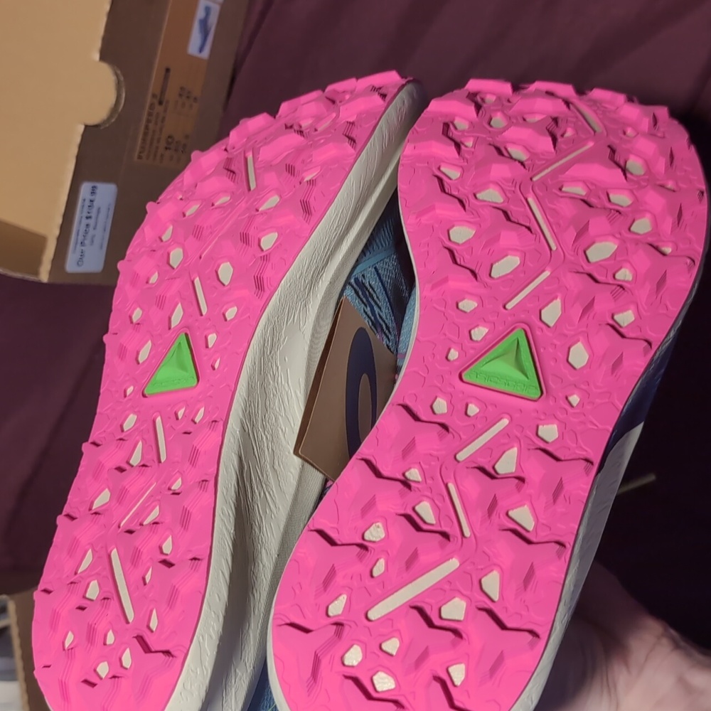 NWT Asics Fugi Speed 2 Women's 10 Running Sneakers Tennis Shoes Hot Pink Blue - Picture 7 of 12
